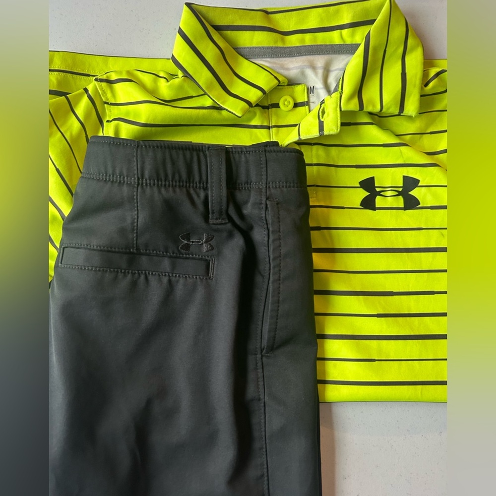 UNDER ARMOUR boys size medium (10) golf set in excellent condition